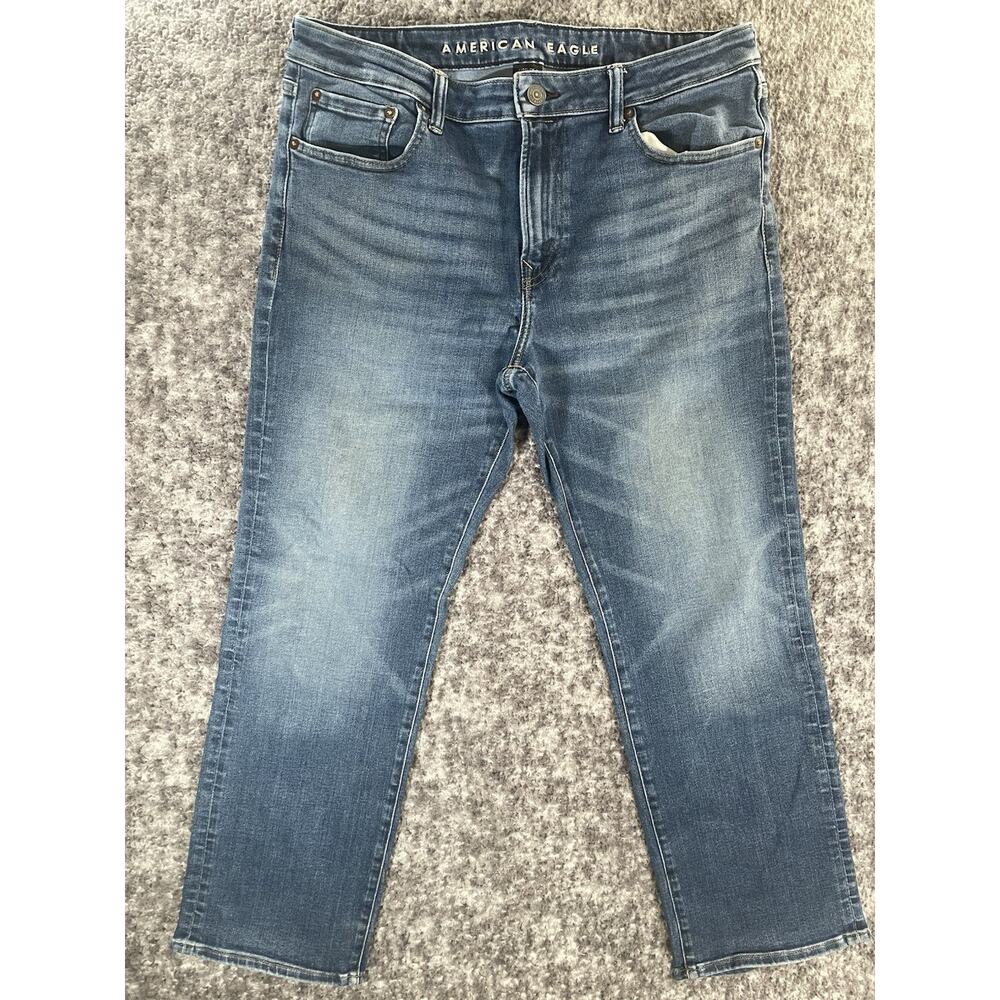 American Eagle AEO Men’s Blue AirFlex + Original Bootcut Stretch Jeans 36x29